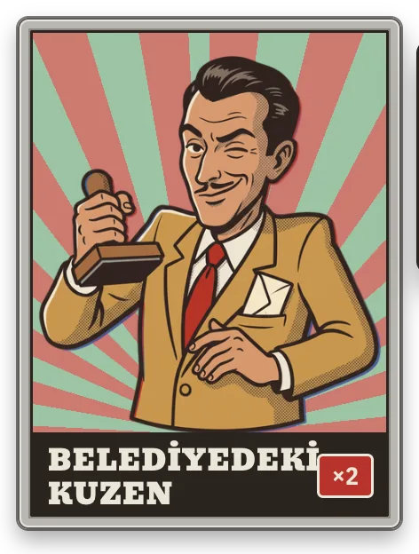 Belediyedeki Kuzen: Kiradaki mülk 3 katlıysa: ×2 Çarpan.